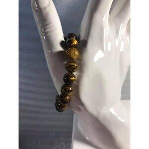 Golden Tiger Eye Beaded Stretch Bracelet